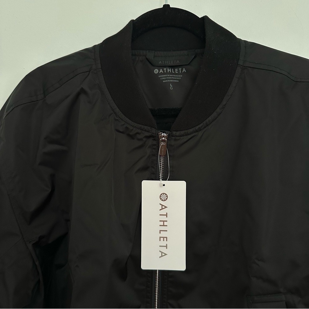 NWT Flex Bomber Women's Black Bomber Jacket size L - Picture 9 of 11